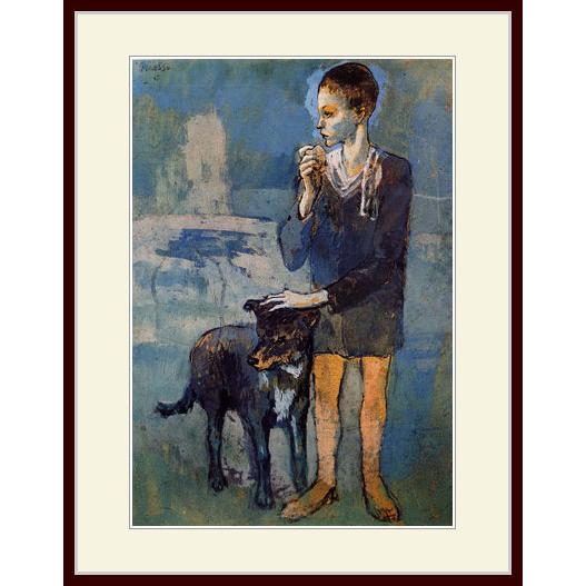 複製画 額縁付き ピカソ 犬を連れた少年 グーピルギャラリー 通販 Yahoo ショッピング