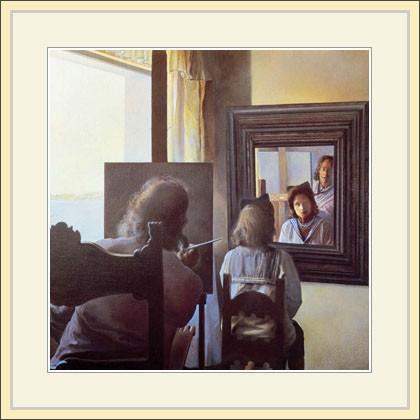 ダリ 絵画  額 立体 フォトフレーム 複製画・額縁付き・ダリ・「立体鏡的絵画の中のダリとガラ」 : グー