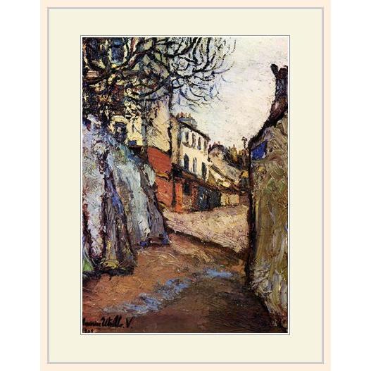 ユトリロ、アブルヴォワール通り、超希少、新品額付、状態良好 楽天市場】モーリス・ユトリロ 「ベルヴィルの通り」 F8号（額外寸