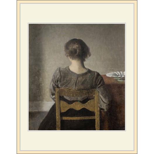 複製画 額付き：ヴィルヘルム ハマスホイ・「Rest」 : グーピル