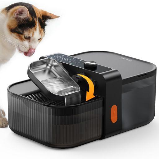 猫 給水器 自動 フィルター不要 汚水分離設計 FEELNEEDY 猫水飲み器