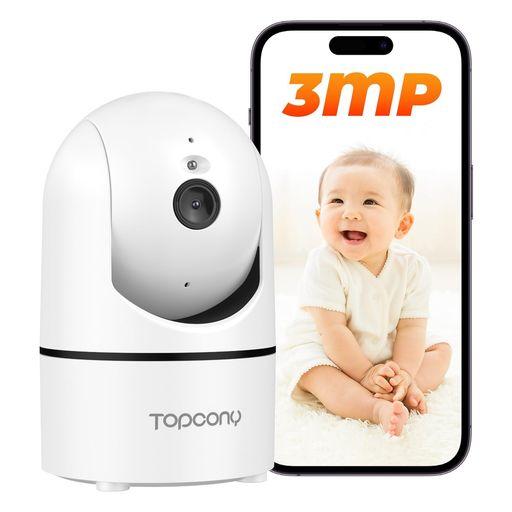 ペットカメラ300万画素Topcony2K画質自動追尾24時間録画iPhone/Andro