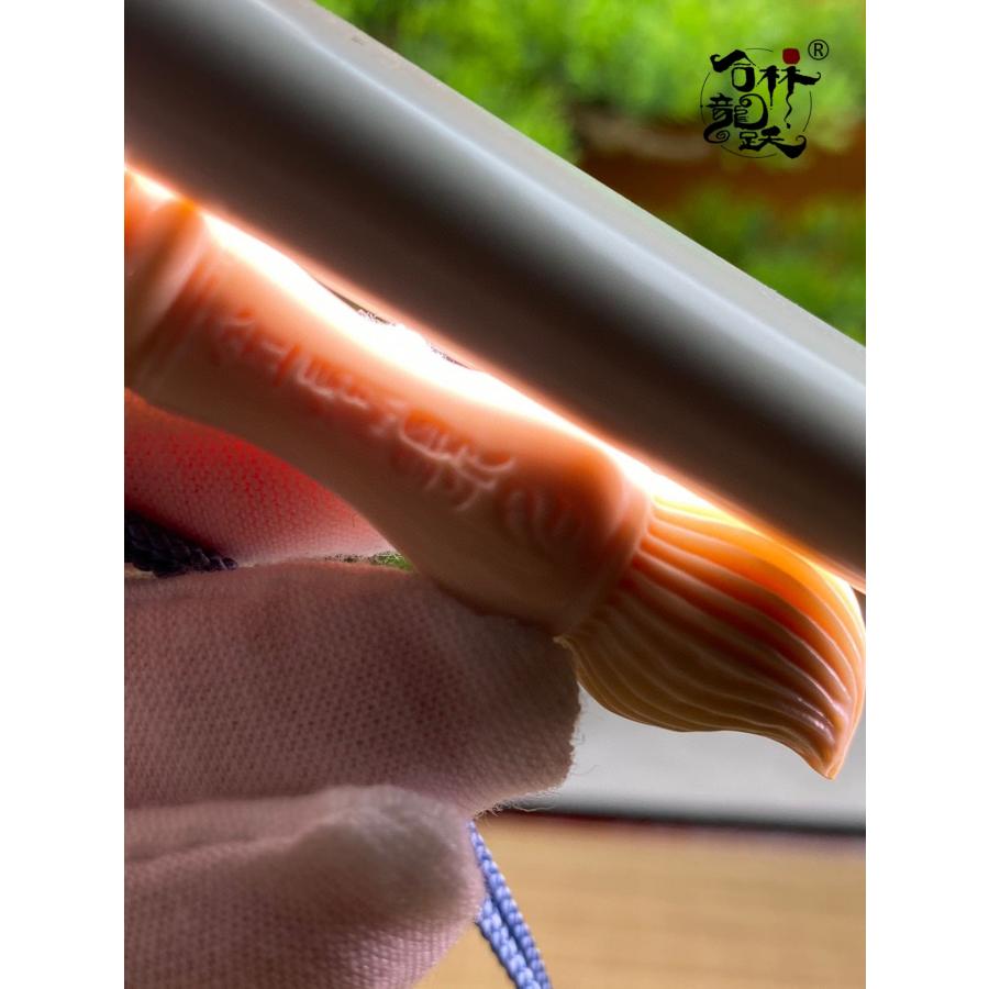 天然 モンマスの牙 精緻 彫刻 文昌筆 ペンダン :HLYD230612004:合林 