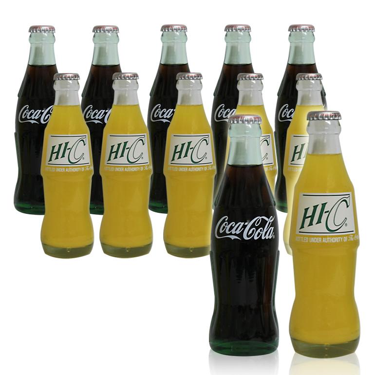 HI-C コカ・コーラ瓶とHi-Cオレンジ瓶 ノスタルジースペシャル HI-C コカ・コーラ瓶とHi-Cオレンジ瓶 ノスタルジースペシャル