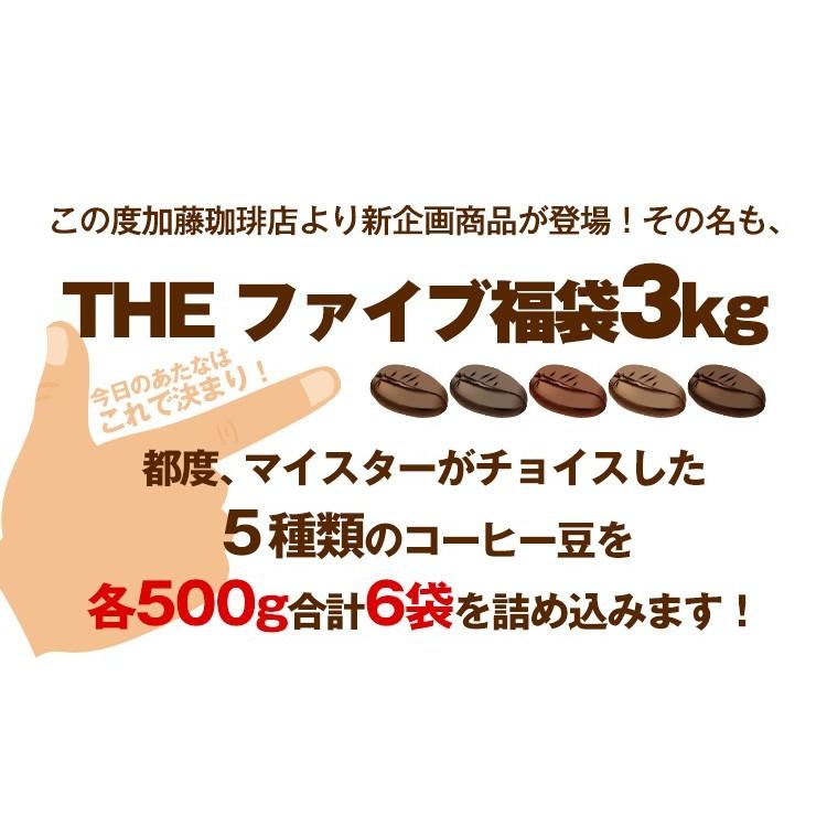 THEファイブ福袋3kg(500g×6袋)/珈琲豆｜gourmetcoffee｜02