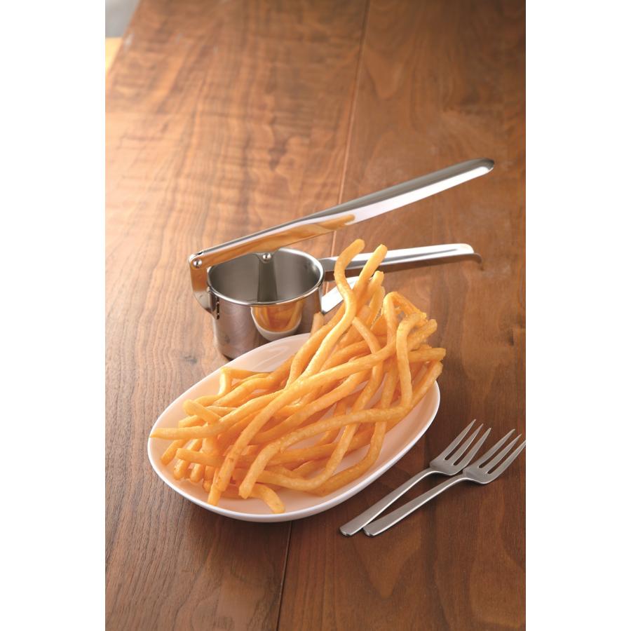 ロングポテト用バスケット、ポテトマッシャー　[未使用] ハンドマッシャー 】 ラスポテト 成形 ロングポテト 機械 ポテト