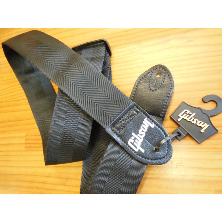 Gibson（ギブソン） Gibson Nylon Strap：ASBELT-BLK The Seatbelt