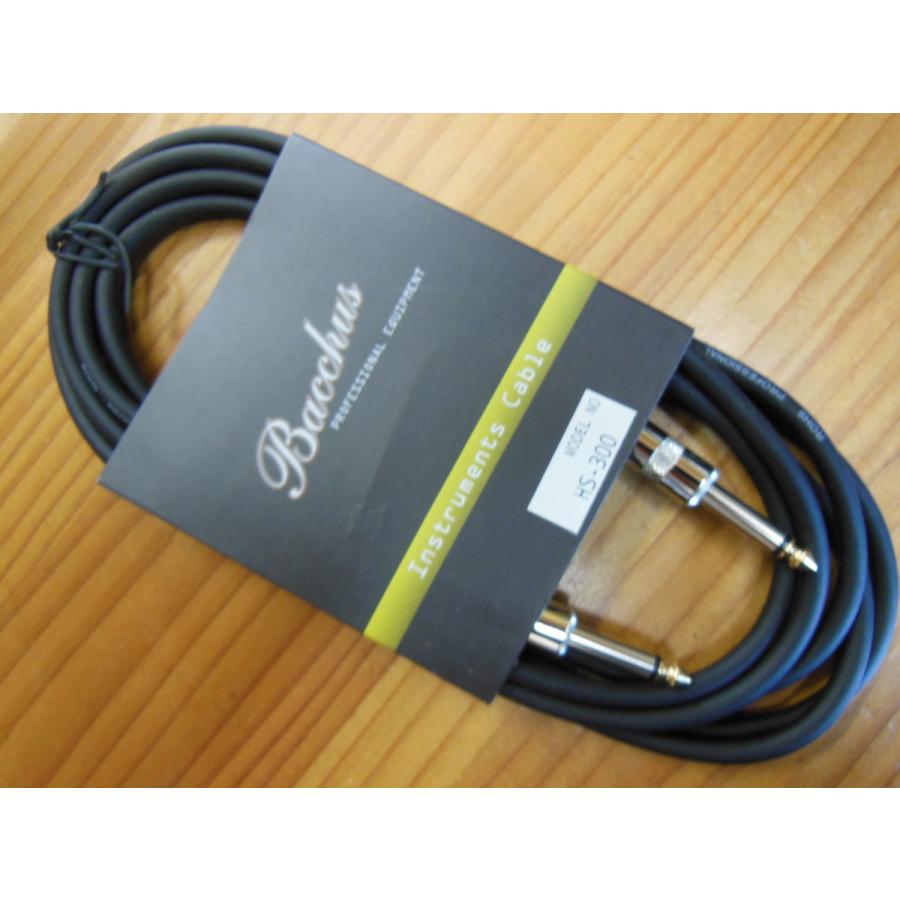 Bacchus（バッカス） 新品 HS-300(3M) S-S ギター用シールドケーブル