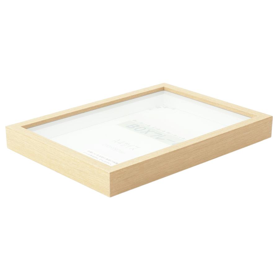 爆買 BOXフレーム A4サイズ 樹脂木製 壁掛け 写真額 ボックスフレーム