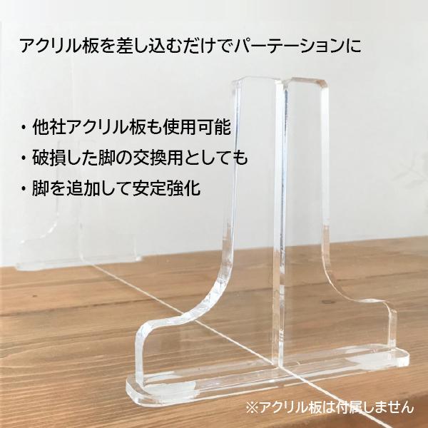 パーテーション専用スタンド 3mm板用 2個セット 飛沫防止対策 衝立