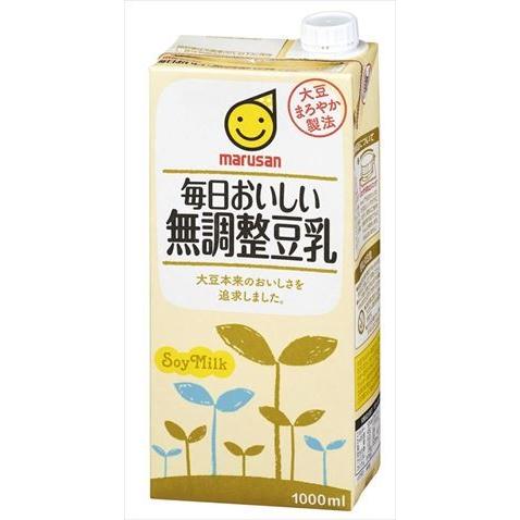 マルサンアイ 毎日おいしい無調整豆乳 1000ml 6本 御用蔵 大川 通販 Yahoo ショッピング