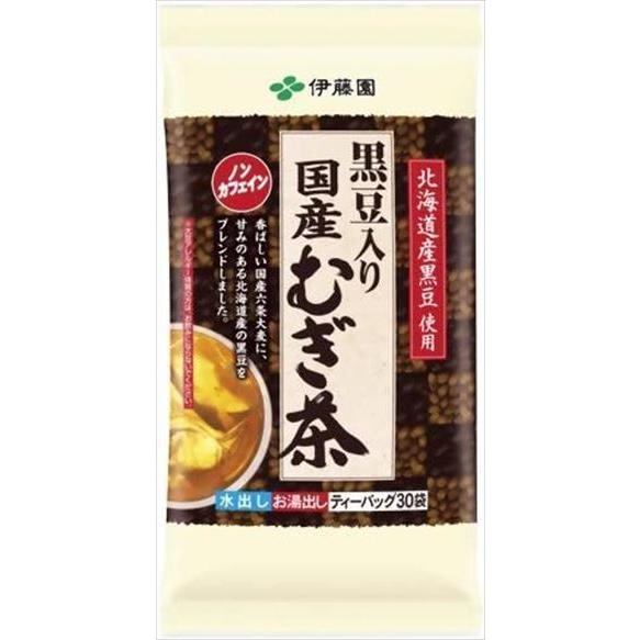 送料無料 伊藤園 黒豆むぎ茶ティーバッグ （8.0g×30袋）×5個｜goyougura-okawa