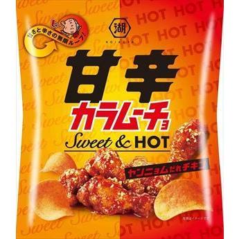 送料無料 湖池屋 甘辛カラムーチョ ヤンニョムだれチキン 53g×24袋