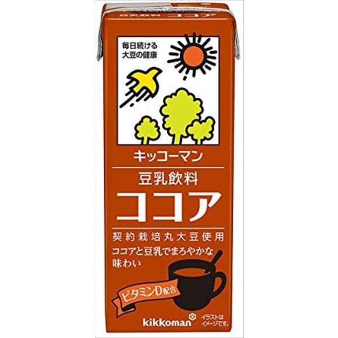 送料無料 キッコーマン 豆乳飲料 ココア 200ml×36本｜goyougura-okawa