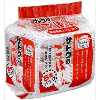 送料無料 サトウ食品 サトウのごはん 新潟産コシヒカリ 5食パック