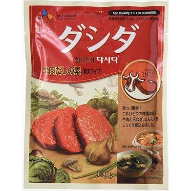 送料無料 韓国食品 CJジャパン 牛肉ダシダ100g×5個　ネコポス｜goyougura-okawa