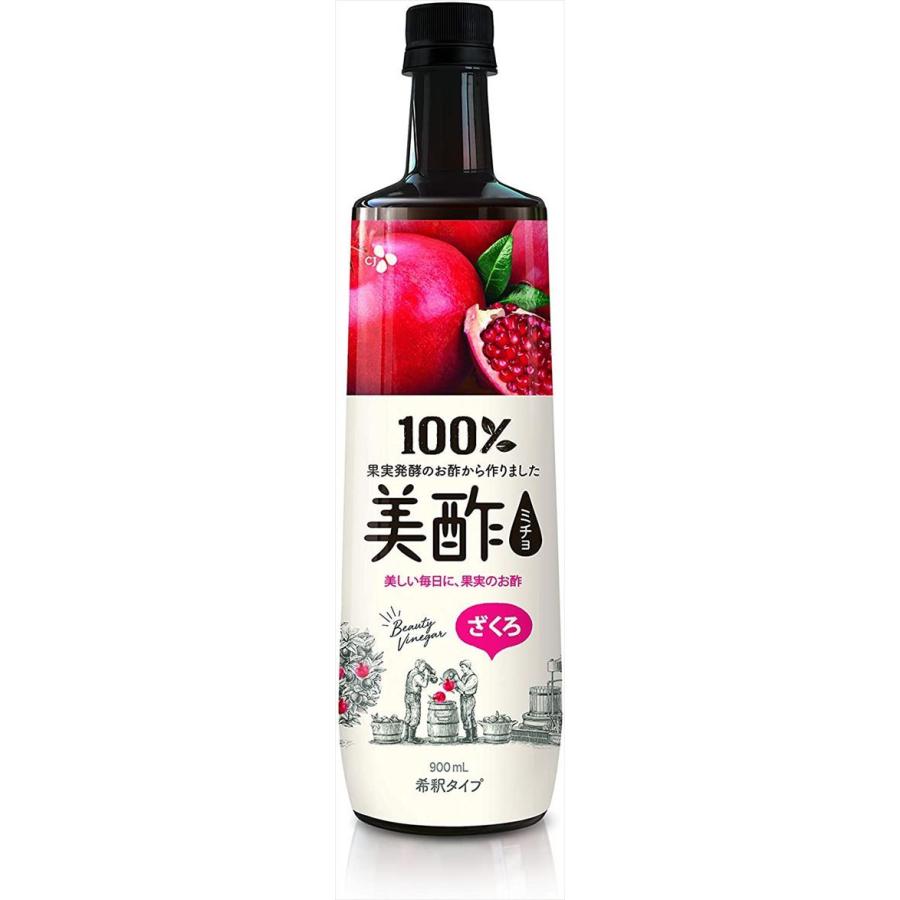 送料無料 CJジャパン プティチェル美酢(ミチョ) ざくろ 900ml×6本｜goyougura-okawa