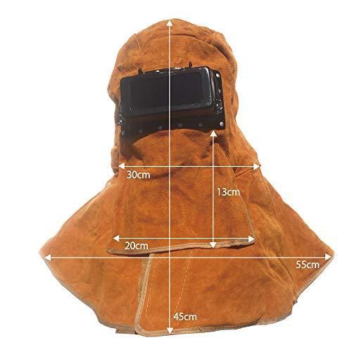 完売 革 牛 面 溶接 Aspaland 防炎 保護 首肩 火傷防止 頭巾 かぶり面 付き 窓 遮光 跳ね上げ 溶接マスク 溶接棒 Www Sohojapanesedining Com