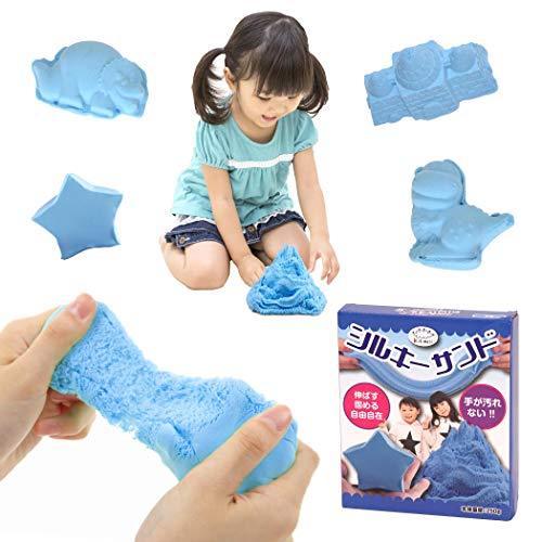 てなグッズや 室内 砂 子供 砂遊び 幼児 粘土 シルキーサンド Kitwell こども あお おもちゃ 砂場 砂粘土 その他おもちゃ Www We Job Com