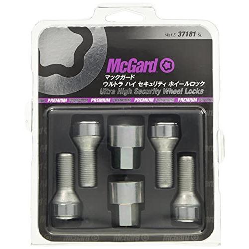 McGard(マックガード) ウルトラハイセキュリティロックボルト クローム テーパー M14×P1.5 首下長さ:29.1 全長:51.5 レンチ径