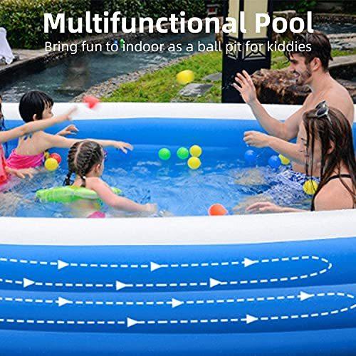 NoToKoon 大型 大人 ビニールプール ベビープール 水遊び 猛暑対策 スイミング 空気入れ必要 家庭用プール 屋内用 お庭 折りたたみ プール 