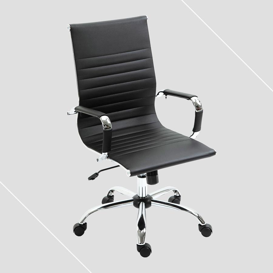 レザーチェア チェア ソフトレザー ブラック 単品 デスク オフィスチェア 麻雀 椅子 |  | 02