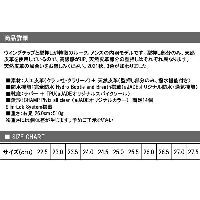 aJADE（アジェイド） スパイクゴルフシューズ メンズ LUKE ルーク AJM