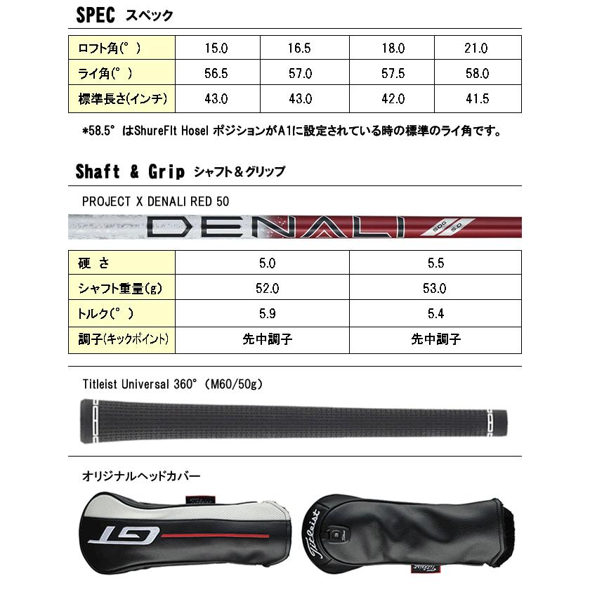 Titleist（タイトリスト） フェアウェイウッド GT2 FWシャフト PROJECT