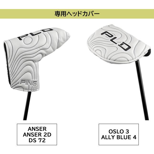 PING PLD ミルド パター オスロ 3 OSLO 3 ガンメタル仕上げ マレット型パター 削り出し ※左用あり｜gp-store｜06