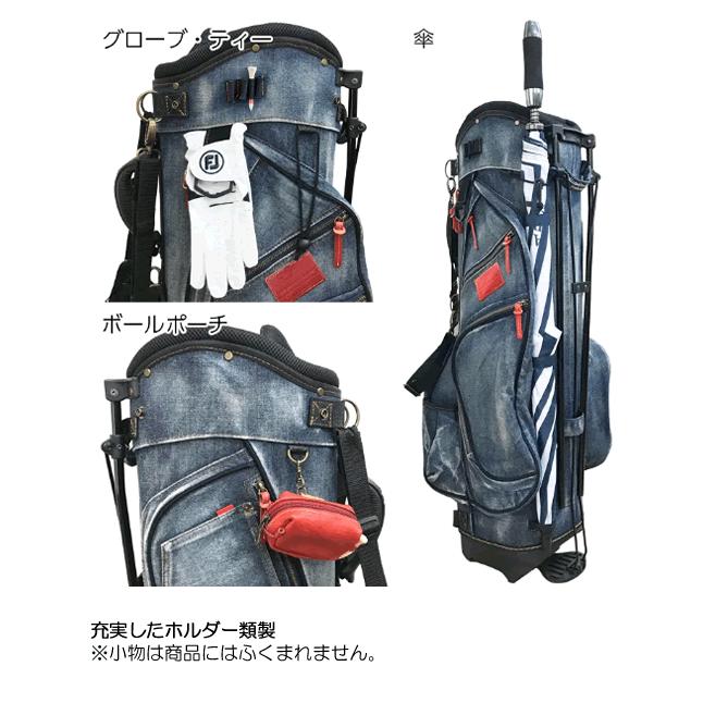 ラヘラゴルフ lahella golf ヴィンテージデニムスタンドキャディバッグ 8.5インチ 本体カラー/ネイビー(レザーカラー：3色) L511 | Lahella golf | 08