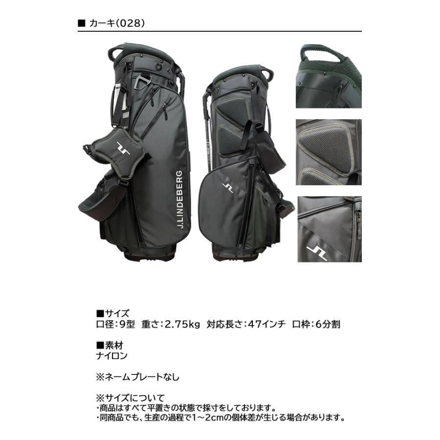 Jリンドバーグ キャディバッグ J.LINDEBERG 軽量 スタンド