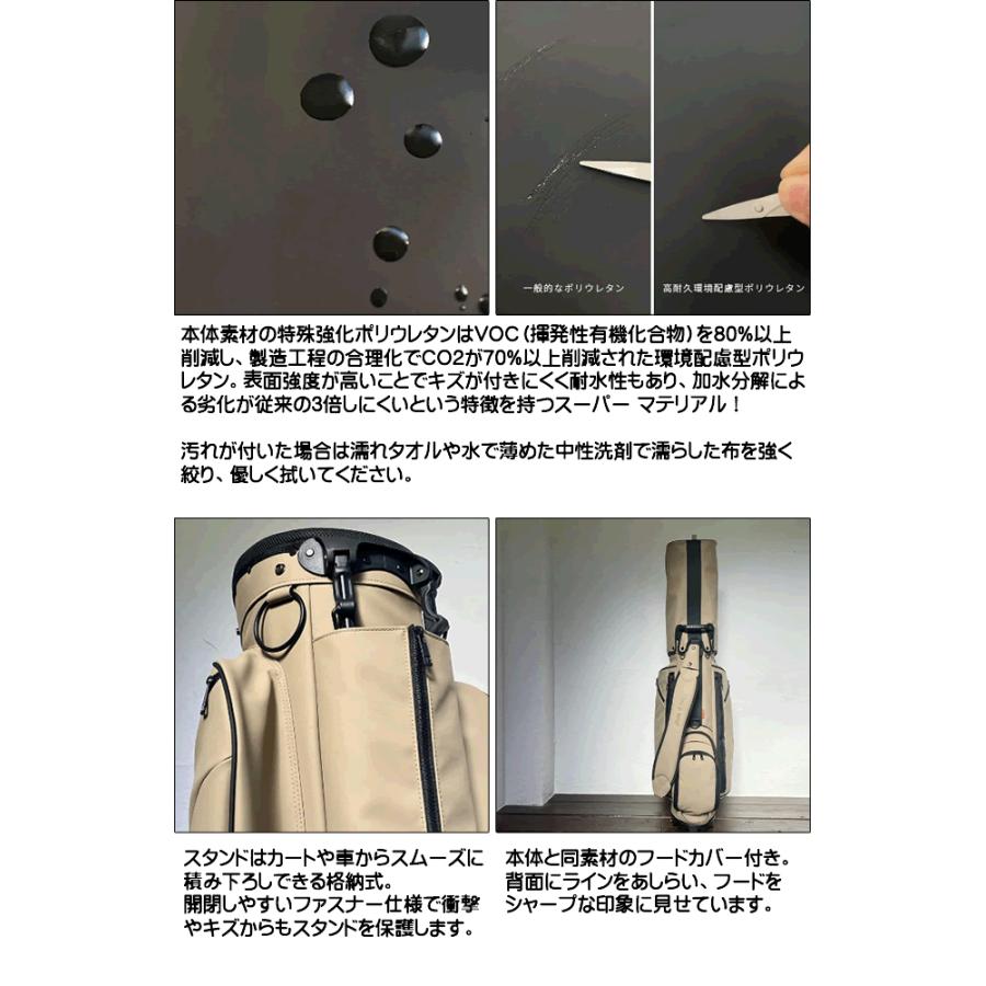 ラヘラゴルフ　キャディーバック　スタンドバック Lahella golf 限定生産 ラヘラゴルフ ビッグジッパースタンドキャディ