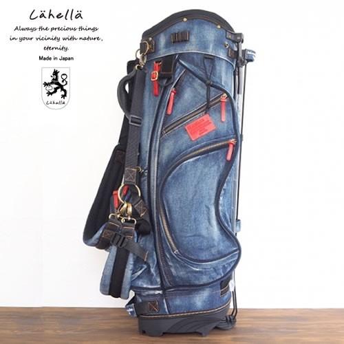 ラヘラゴルフ まわれ lahella golf デニム スタンドキャディバッグ