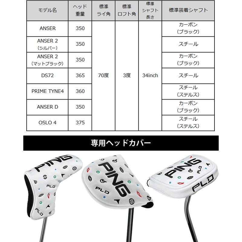 PING（ピン） PING PLD パター アンサー2 マットブラック 仕上げ