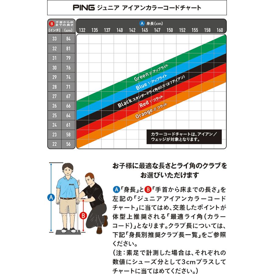 PING ジュニア用 ゴルフクラブセット 6本セット バッグ付き PING ジュニア用 ゴルフクラブセット 6本セット バッグ付き