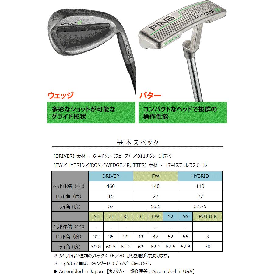 PING ジュニア用 ゴルフクラブセット 9本セット バッグ付き PING ジュニア用 ゴルフクラブセット 9本セット バッグ付き