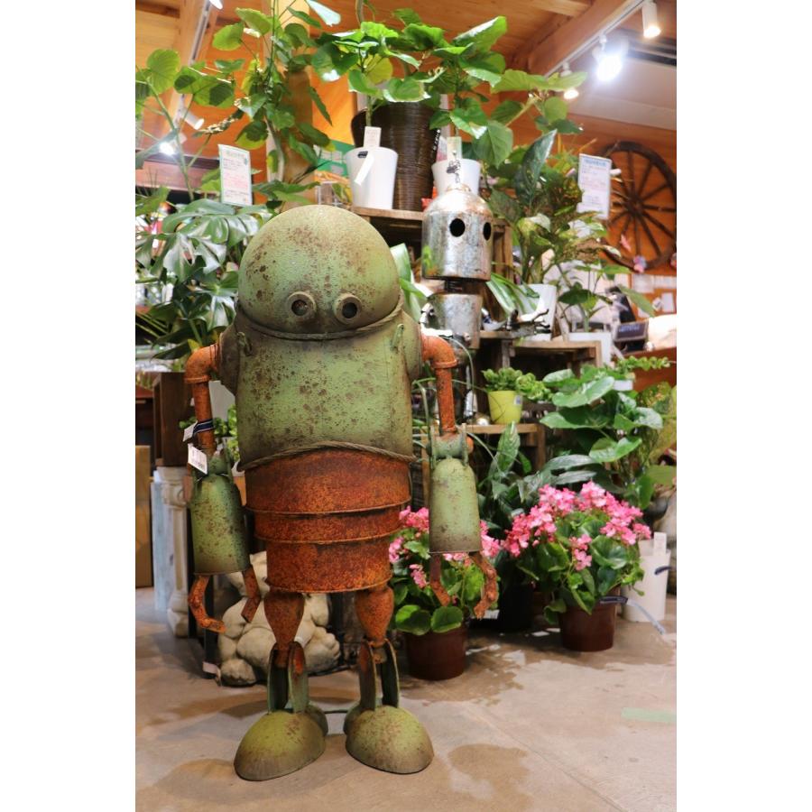 ロボット　アイアンロボット　アイアン雑貨　オブジェ　村田屋産業　ガーデン雑貨 楽天市場】置物 メタルロボベベット 4501 村田屋産業 ガーデン
