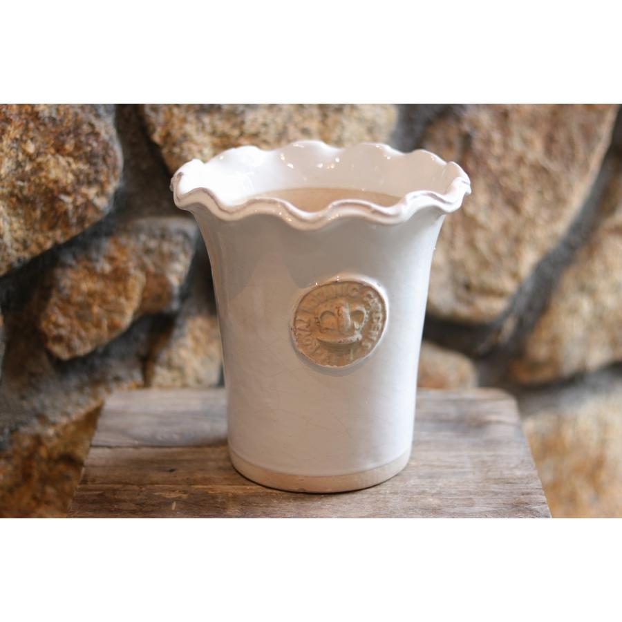 キューポット♡ボーンホワイト　キューガーデン　イギリス　植木鉢　輸入 Amazon.co.jp: フォールズ キューポットボーンホワイト キューガーデン