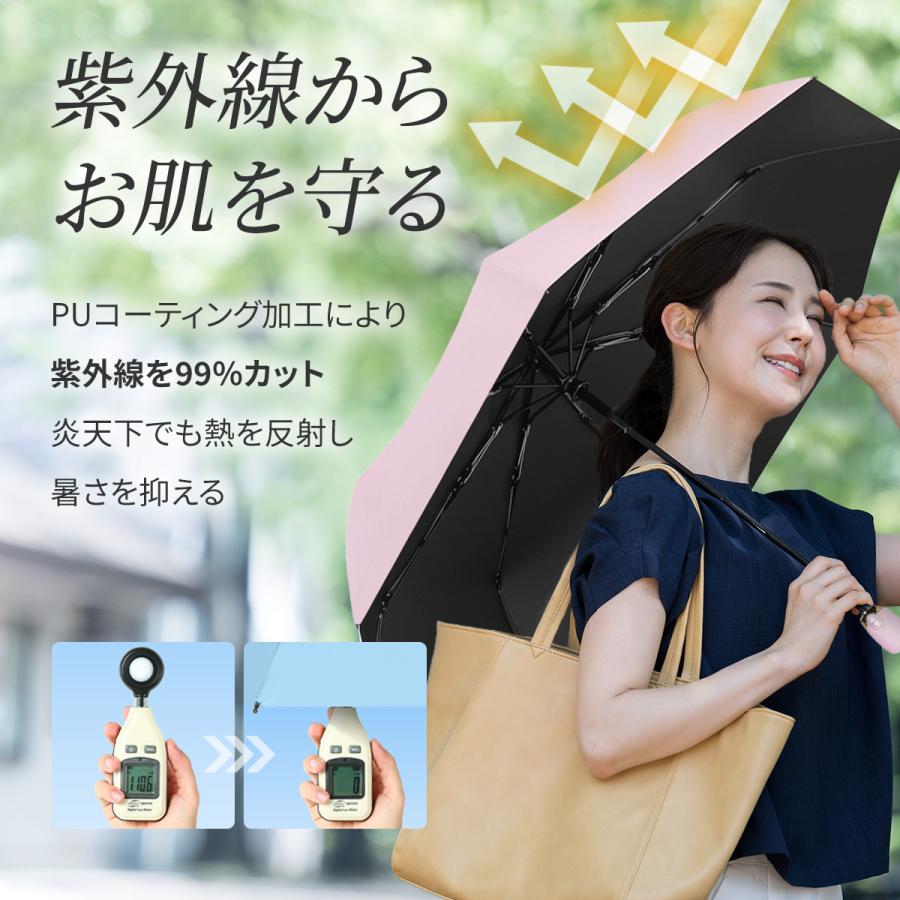 折りたたみ傘 晴雨兼用 自動開閉 レディース 日傘 雨傘 UVカット 遮熱 遮光 コンパクト ワンタッチ |  | 07