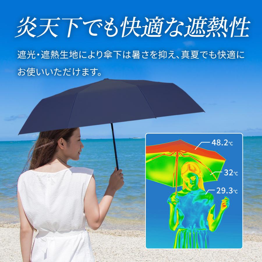 折りたたみ傘 晴雨兼用 自動開閉 レディース 日傘 雨傘 UVカット 遮熱 遮光 コンパクト ワンタッチ |  | 11