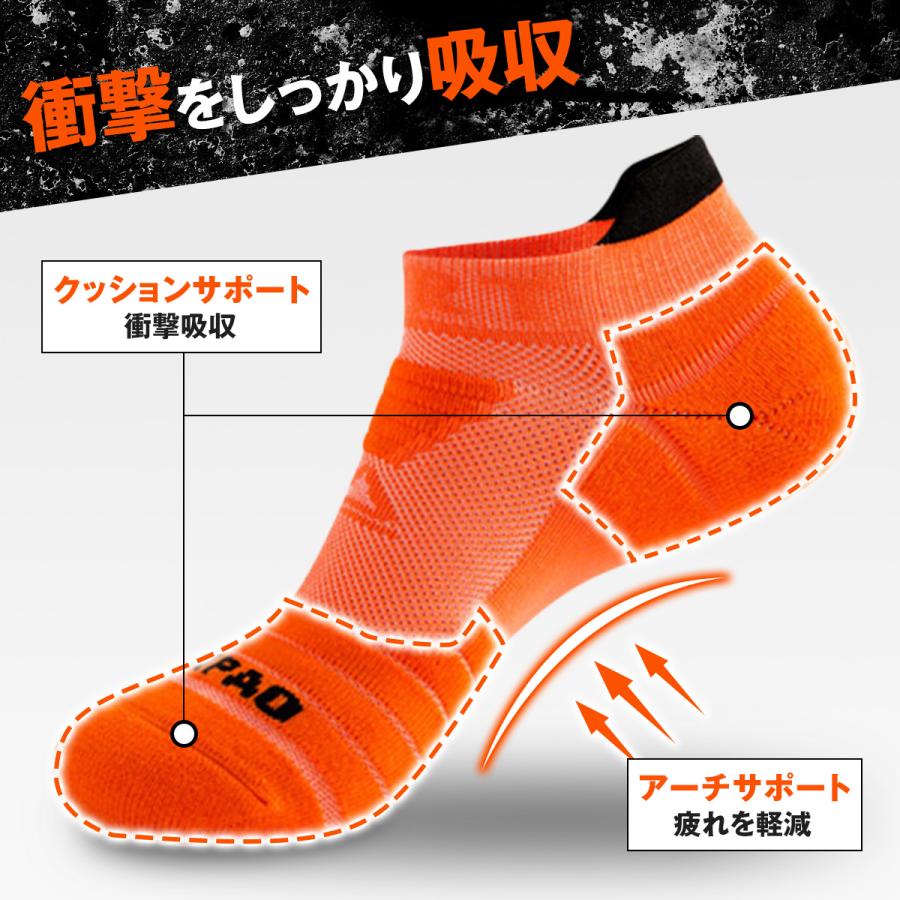 ランニング ソックス 靴下 メンズ レディース スポーツ ジョギング ウォーキング ゴルフ テニス 衝撃吸収 |  | 10
