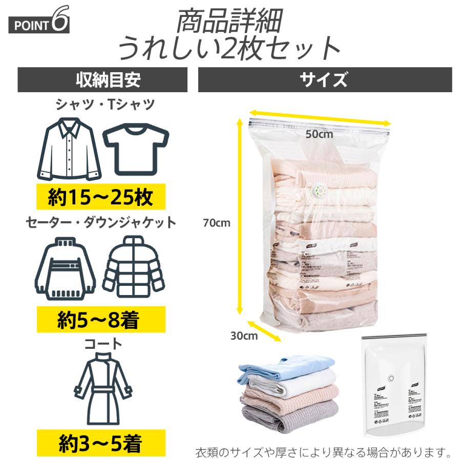 圧縮袋 衣類 布団 掃除機不要 収納袋 旅行 大容量 衣替え ふとん 押し入れ 収納 防虫 防カビ 防ダニ |  | 08