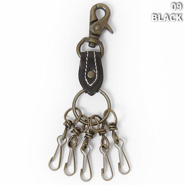 【メール便対応可】レザー キー ホルダー Leather Key Holder 07020001【本革】｜gpa｜02