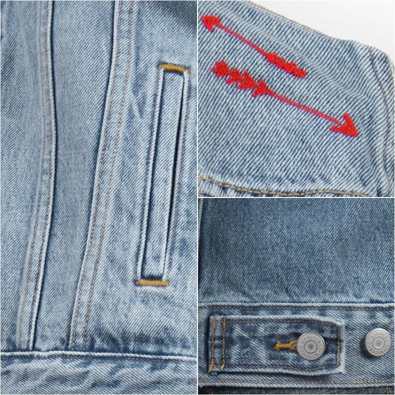 Levi's リーバイス レディース 刺繍 ボーイフレンド トラッカー Levi's リーバイス レディース 刺繍 ボーイフレンド トラッカー