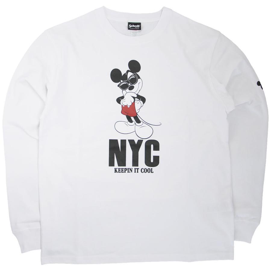 Schott Disney ショット ディズニー ミッキーマウス ｔシャツ Schott Disney T Shirt Keepin It Cool 01 国内正規品 長袖 ロンt 01 ジーンズ ジーパ ウェブサイト 通販 Yahoo ショッピング