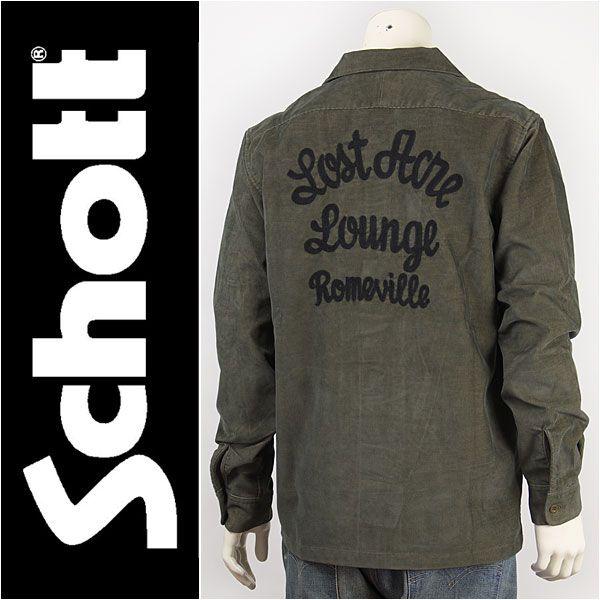 Schott ショット コーデュロイ ワークシャツ SCHOTT CORDUROY WORK SHIRT LOST ACRE 3125036