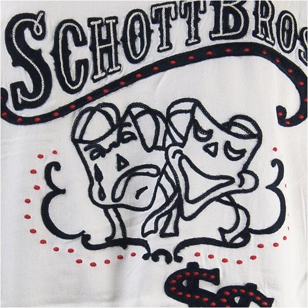 Schott BOWLING SHIRT ショット ボーリングシャツ　刺繍　美品 Schott N.Y.C シャツ Schott/ショット/BOWLING SS SHIRT'LEATHER