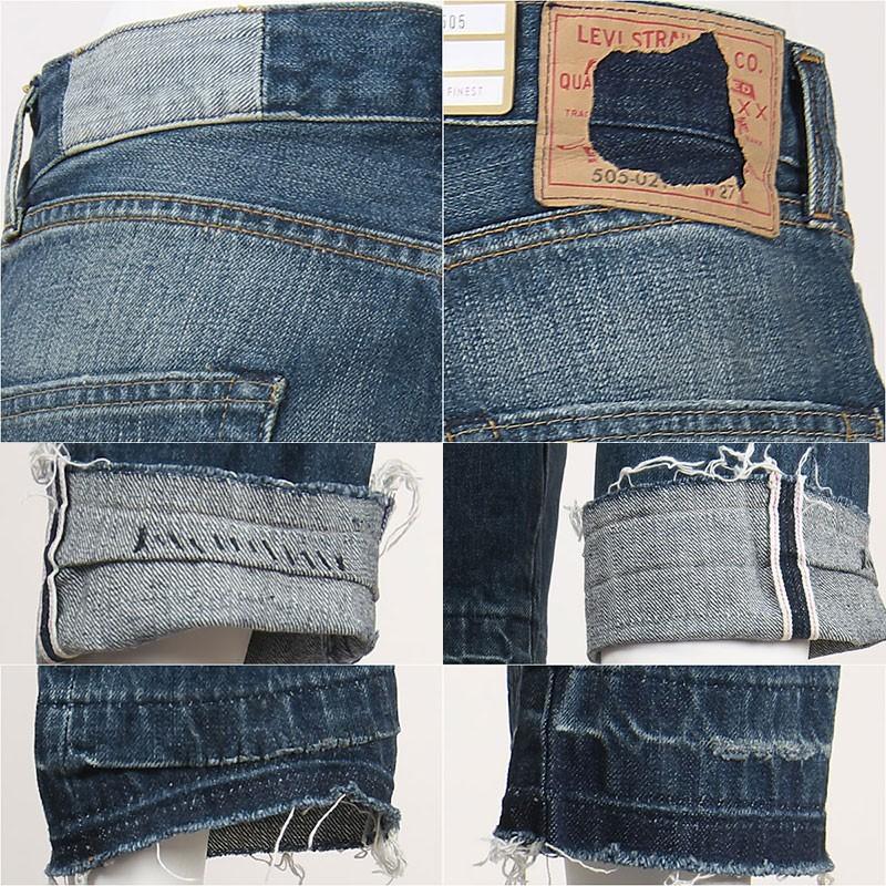 【国内正規品】リーバイス LEVI'S 505 1967年モデル カスタム セルビッジデニム ダメージ VINTAGE CLOTHING Jeans for Women 50569-0021 LVC・復刻版・ジーンズ｜gpa｜04