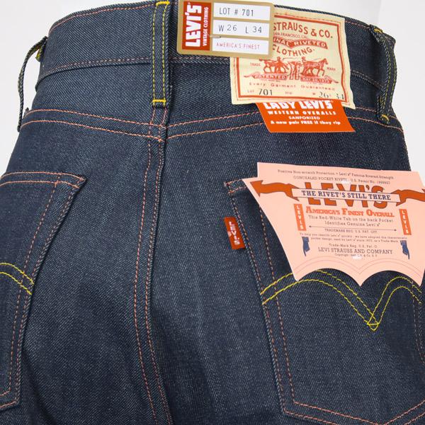 Levi's リーバイス 701 1950年代モデル セルビッジデニム リジッド VINTAGE CLOTHING 1950'S 701 JEANS 50701-0036 国内正規品/レディース/LVC/復刻版｜gpa｜04