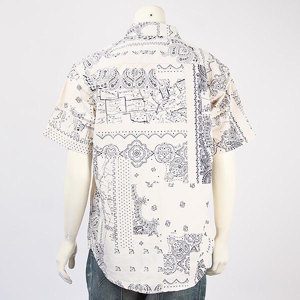 AVIREX アビレックス タイプブルー デニムシャツ バンダナ柄